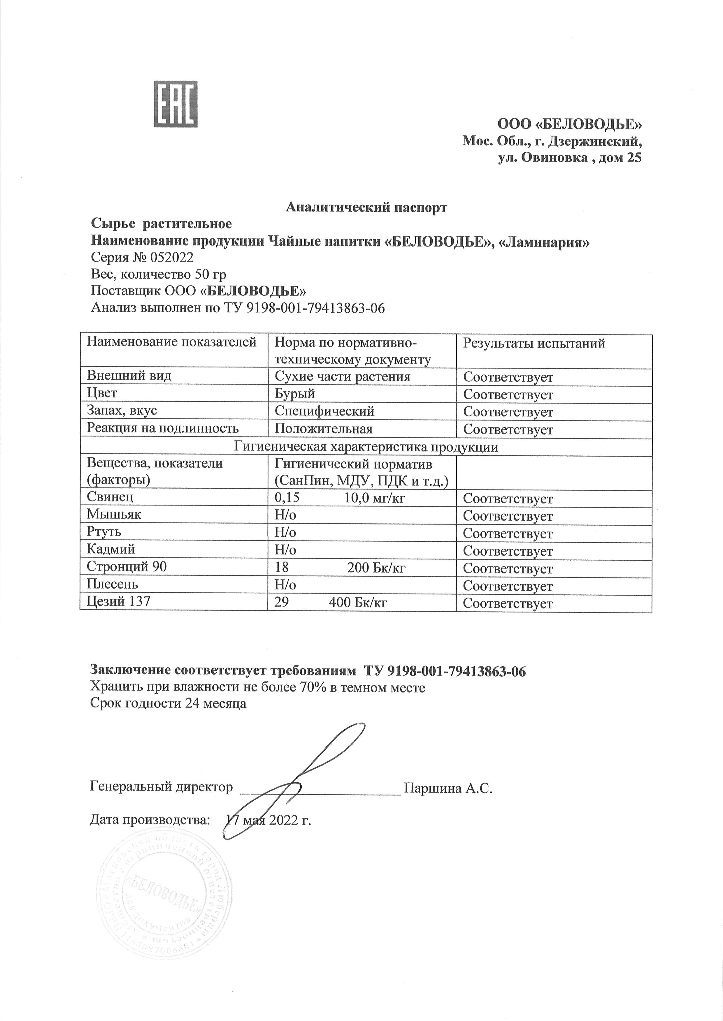 Паспорт №052022
